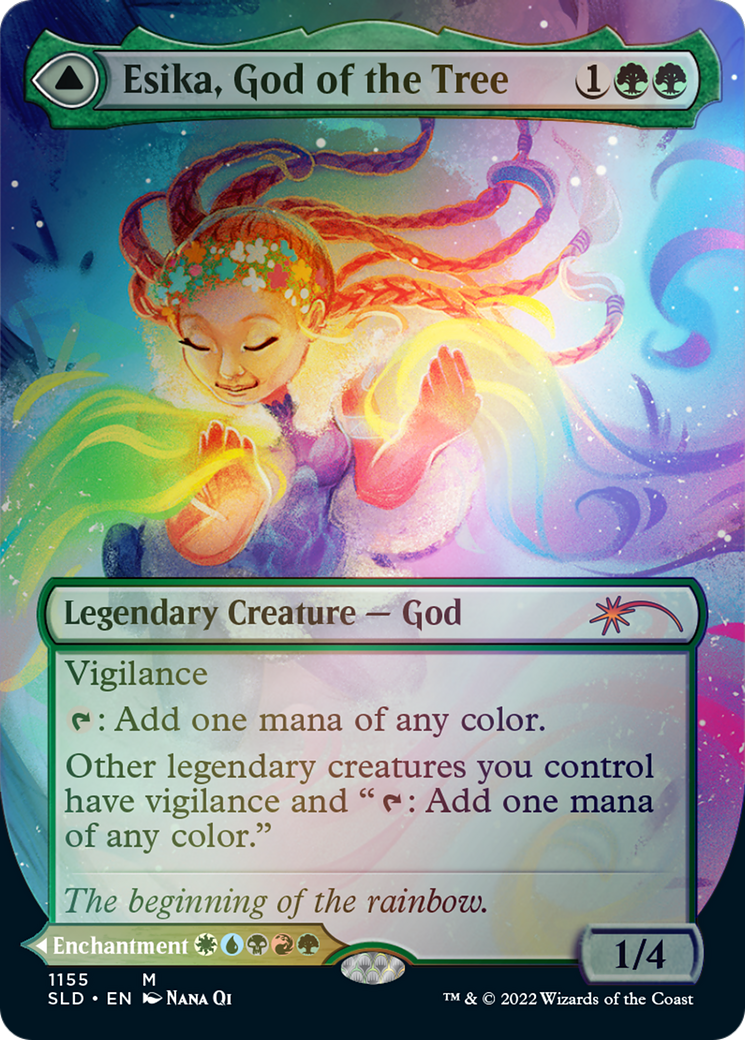 Esika, God of the Tree // The Prismatic Bridge (Borderless) [Secret Lair: From Cute to Brute]