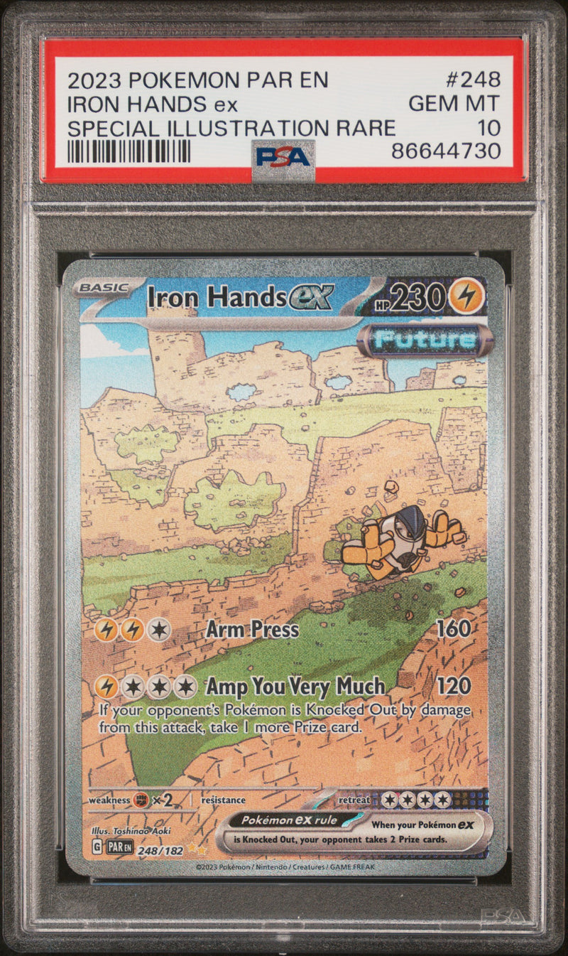 PSA GEM MT 10 Iron Hands Ex (248/182) [Par En-Paradox Rift] - 86644730