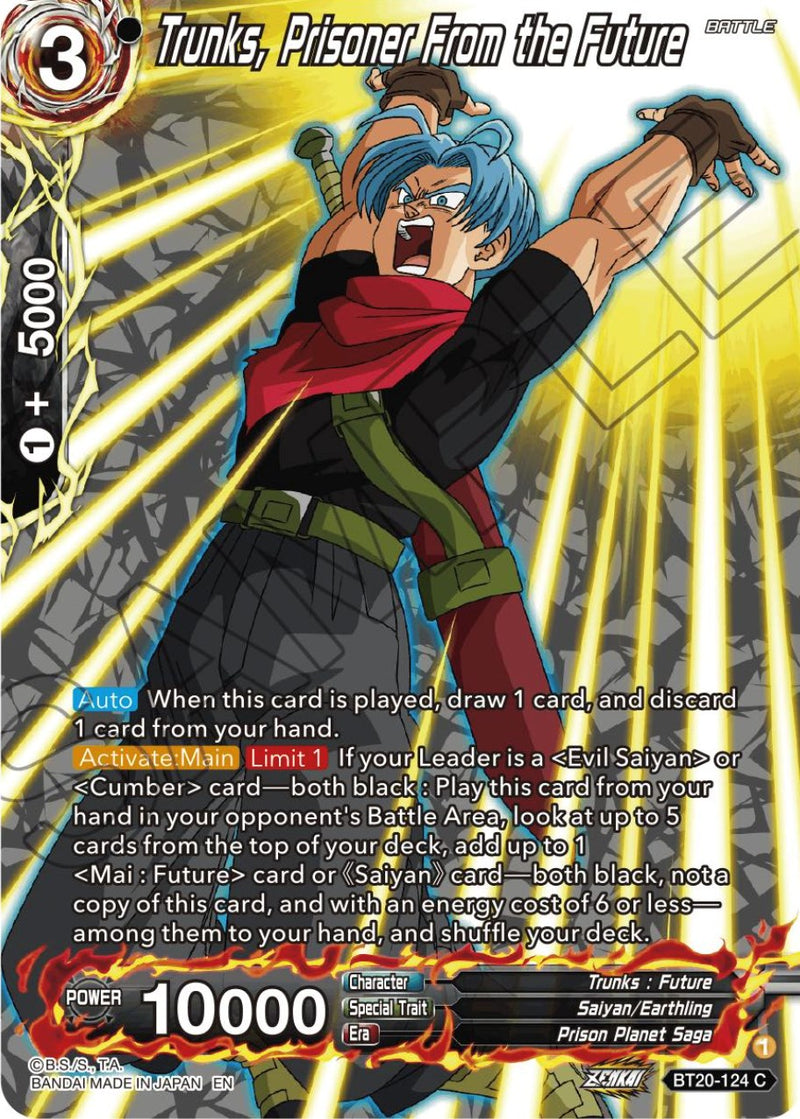 Trunks, Prisoner From the Future (Silver Foil) (BT20-124) [Power Absor Trunks, Prisoner From the Future (Silver Foil) (BT20-124) [Power Absor