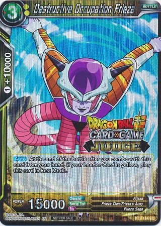 Destructive Occupation Frieza (BT2-104) [Judge Promotion Cards]