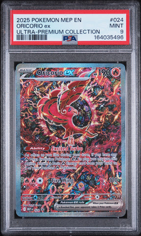 PSA MINT 9 Oricorio Ex [Mep En-Me Black Star Promo] - 164035496