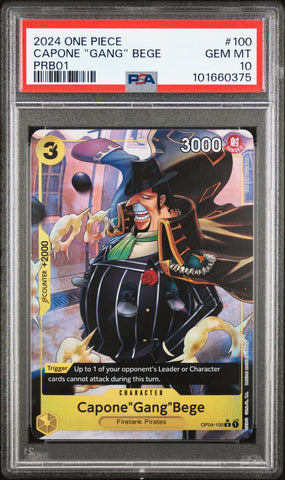 PSA GEM MT 10 Capone"Gang"Bege (OP04-100) [Premium Booster -The Best-] - 101660375