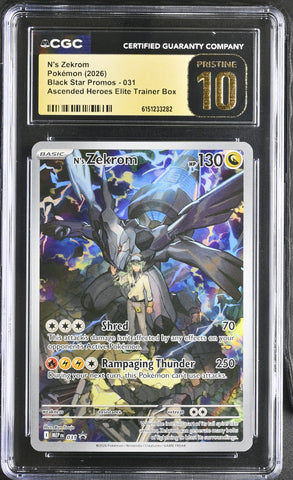 CGC PRISTINE 10 N's Zekrom (031) [Black Star Promos] - 6151233282