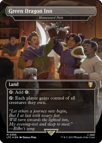 Green Dragon Inn - Homeward Path (Borderless) (Surge Foil Realms and Relics) [The Lord of the Rings: Tales of Middle-Earth Commander]