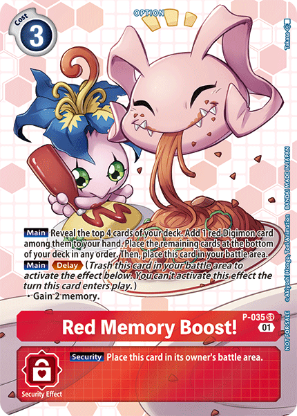 Red Memory Boost! [P-035] (Box Promotion Pack - Next Adventure) [Promo