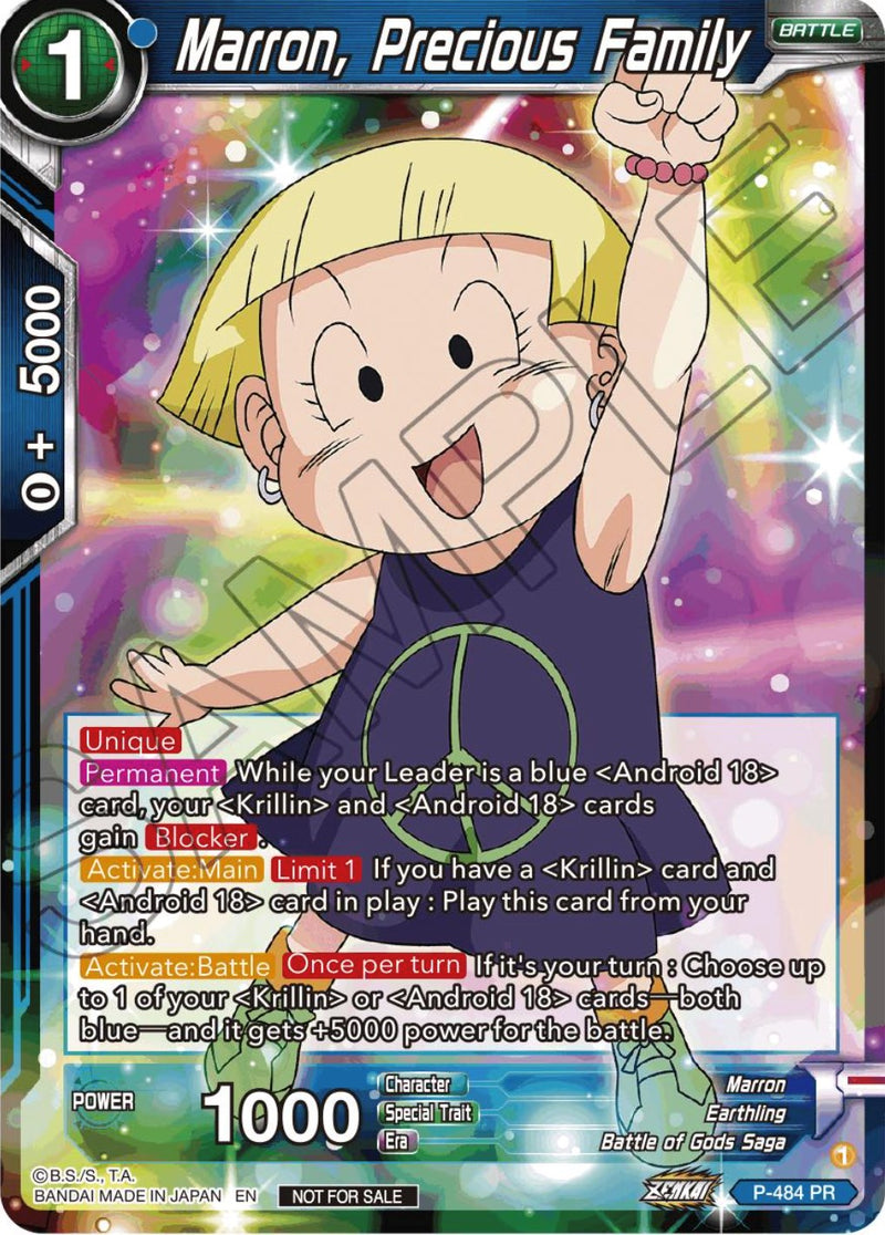 Marron, Precious Family (Zenkai Series Tournament Pack Vol.3) (P-484) [Tournament Promotion Cards]