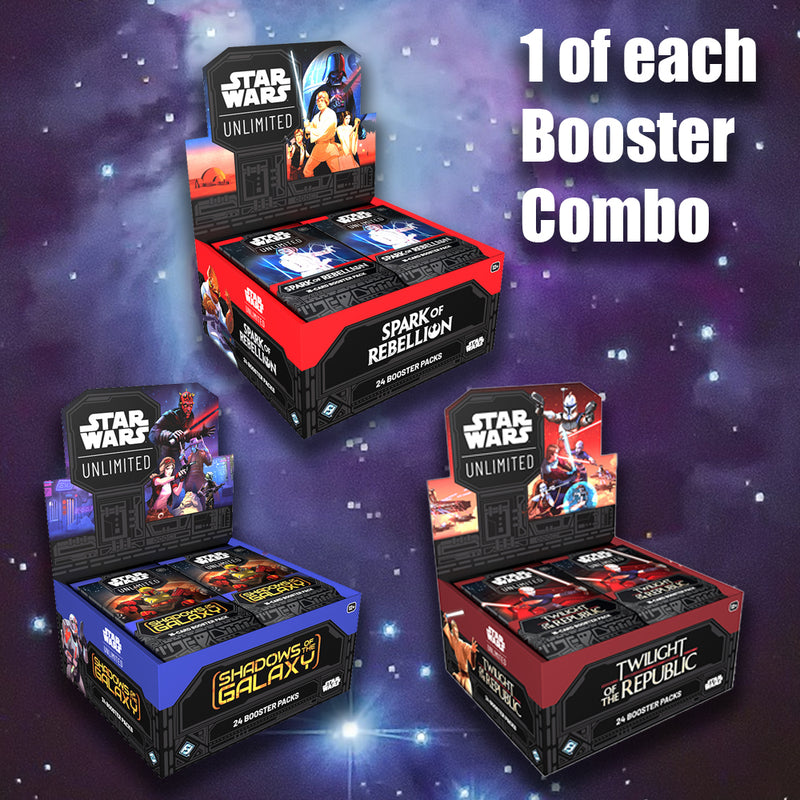 Star Wars Unlimited: All 3 Booster Display Bundle