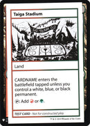 Taiga Stadium [Mystery Booster Playtest Cards]