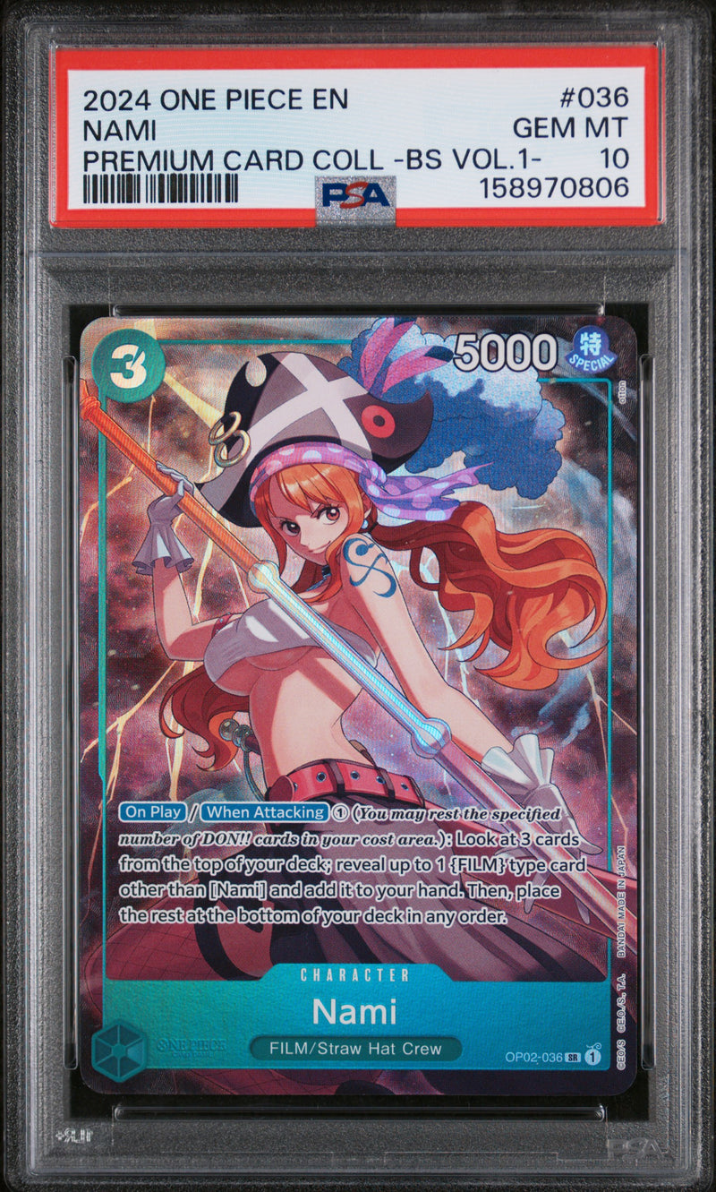 PSA GEM MT 10 Nami [Premium Collection -Best Selection Vol.1-] - 158970806