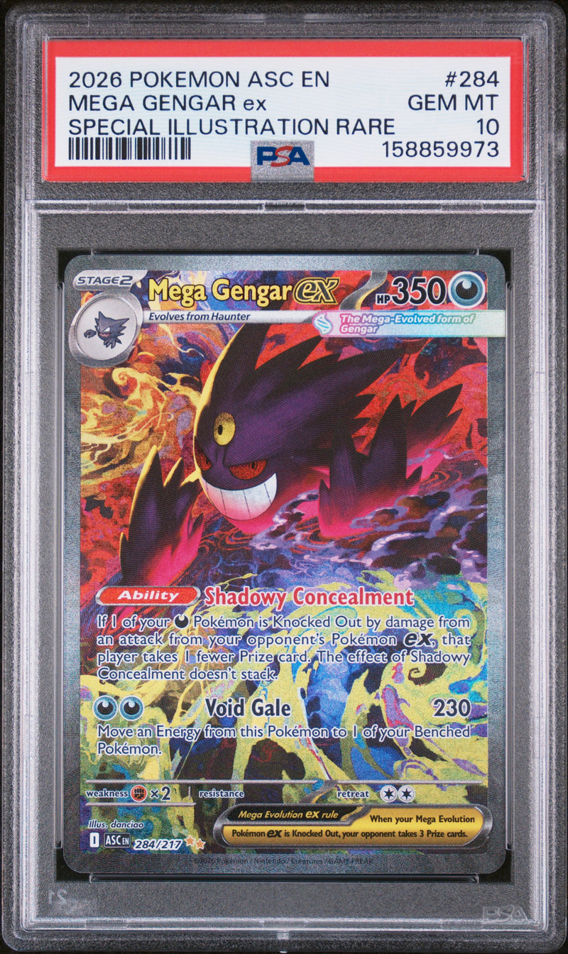 PSA GEM MT 10 Mega Gengar Ex (284/217) [Asc En-Ascended Heroes] - 158859973