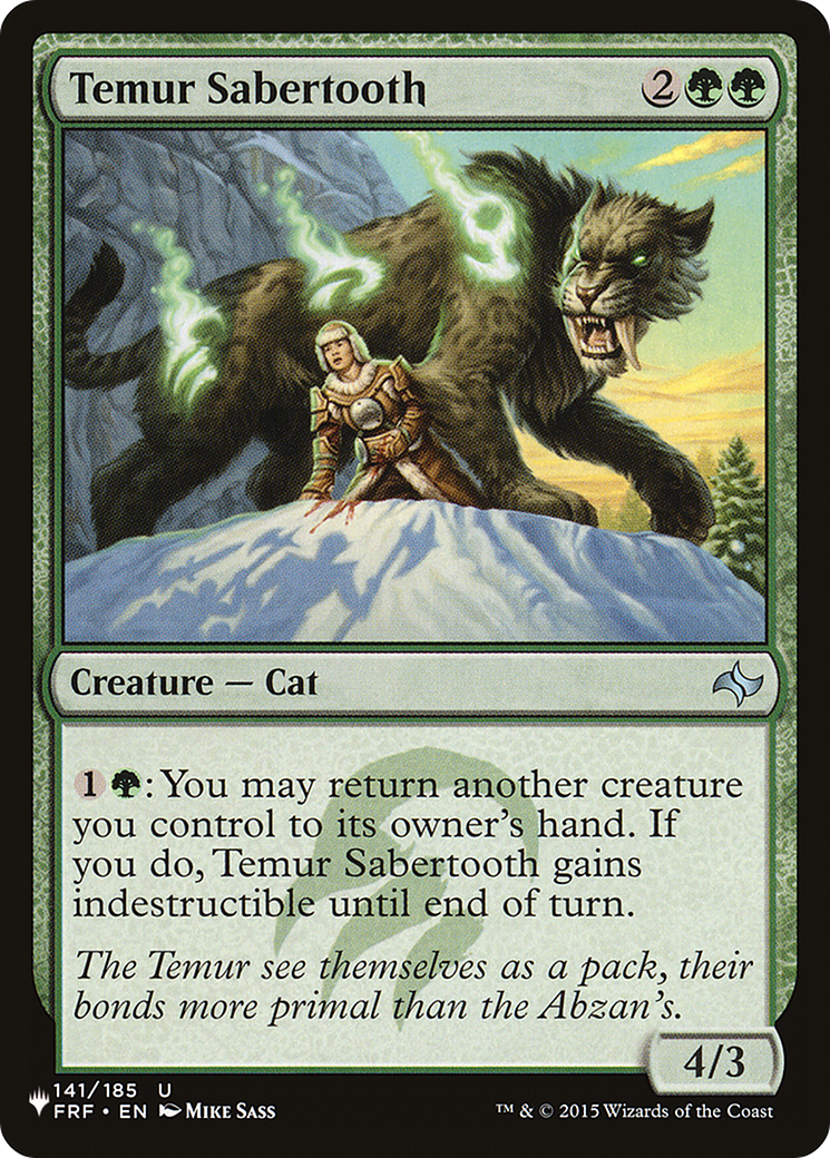 Temur Sabertooth [The List]