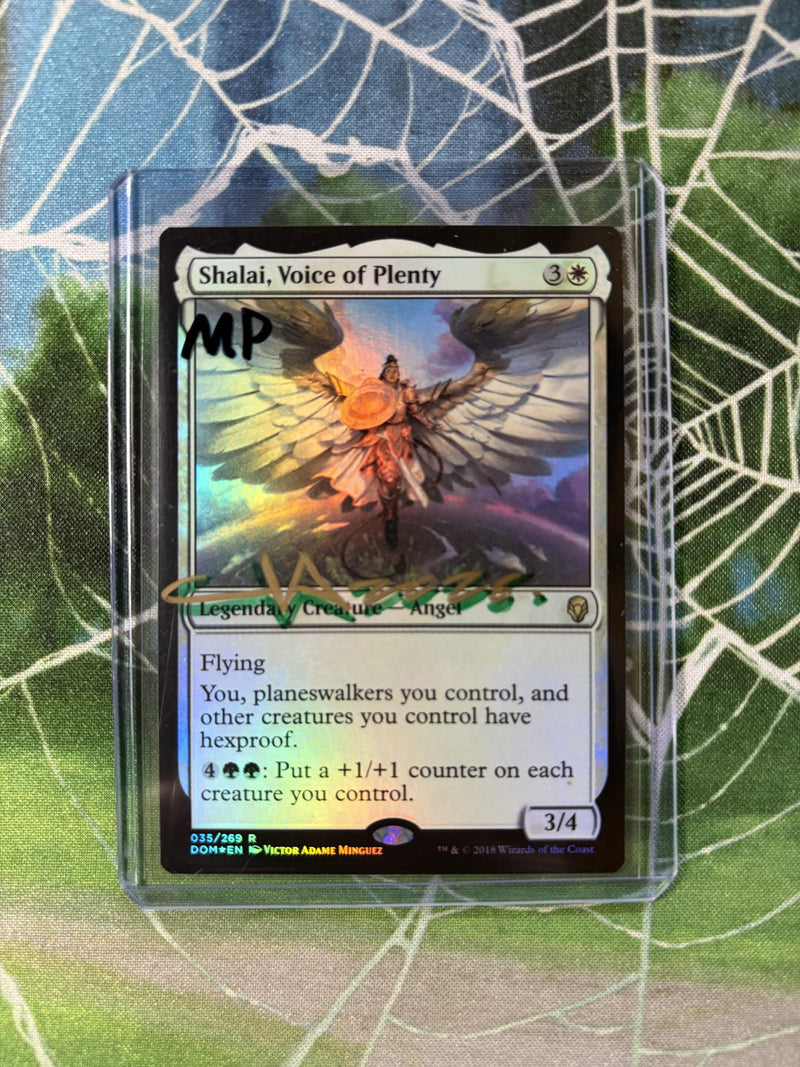 Shalai, Voice of Plenty (Signed by Victor Adame Minguez) [Dominaria]