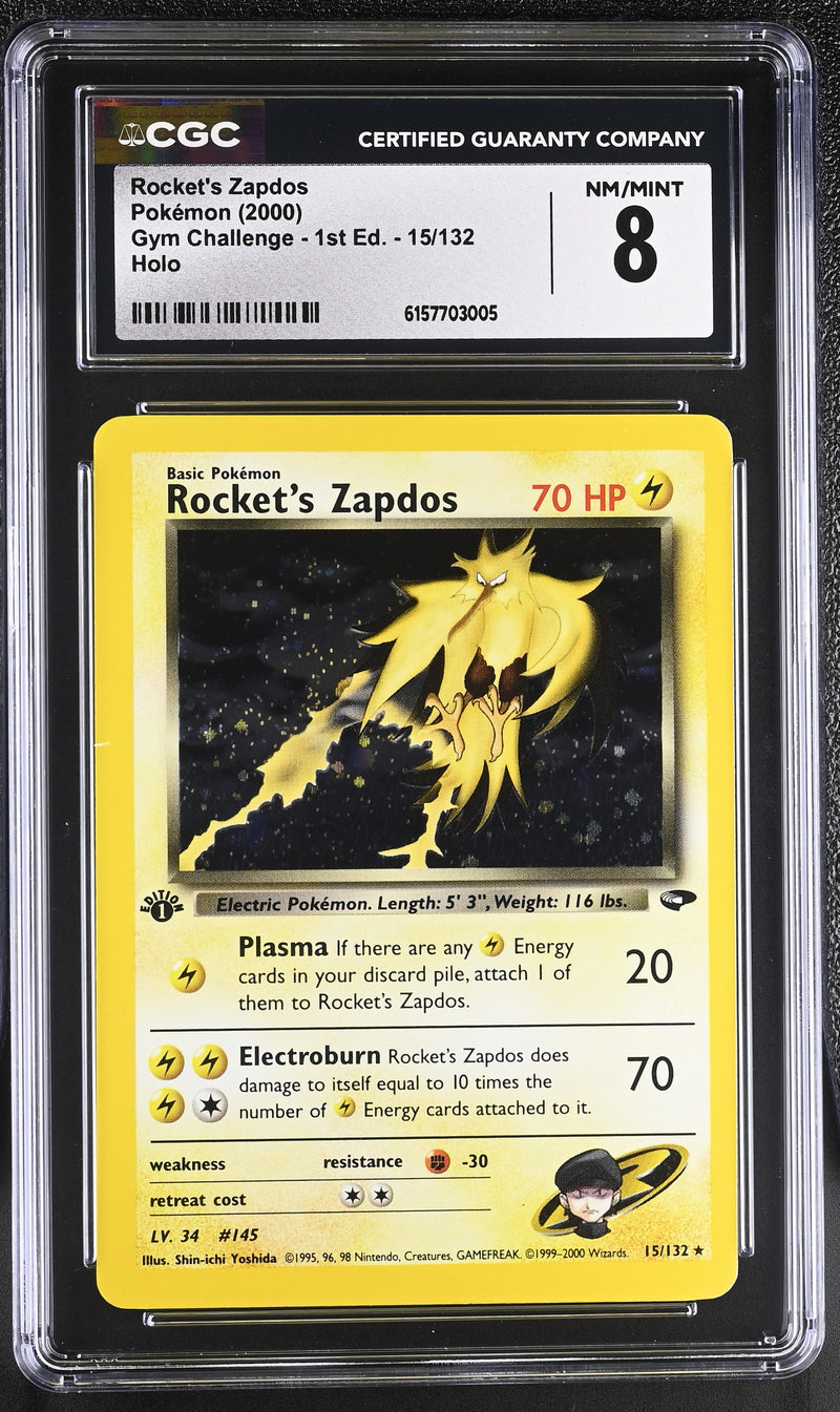 CGC 8 Rocket's Zapdos (15/132) [Gym Challenge - 1st Ed.] - 6157703005
