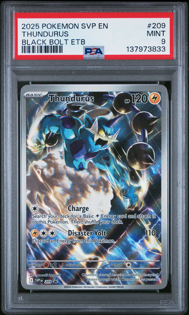 PSA MINT 9 Thundurus(209) [Svp En-Sv Black Star Promo] - 137973833