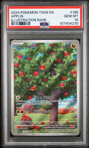 PSA GEM MT 10 Applin(185/167) [Twm En-Twilight Masquerade] - 107404230