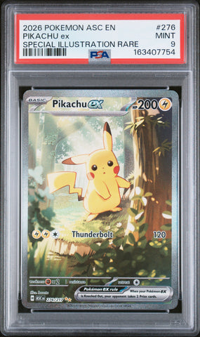PSA MINT 9 Pikachu Ex (276/217) [Asc En-Ascended Heroes] - 163407754
