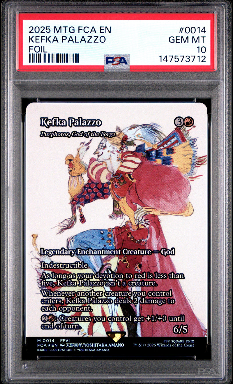 PSA GEM MT 10 Kefka Palazzo[Magic The Gathering Final Fantasy Through The Ages] - 147573712