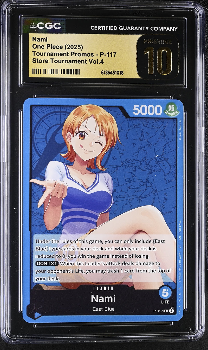 CGC PRISTINE 10 Nami [Tournament Promos] - 6136451018