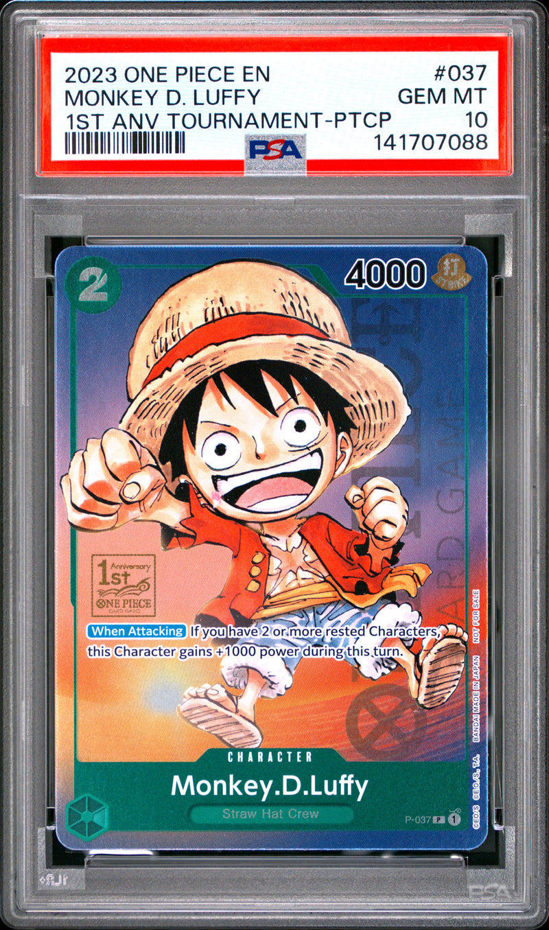 PSA GEM MT 10 Monkey D. Luffy [Promos] - 141707088