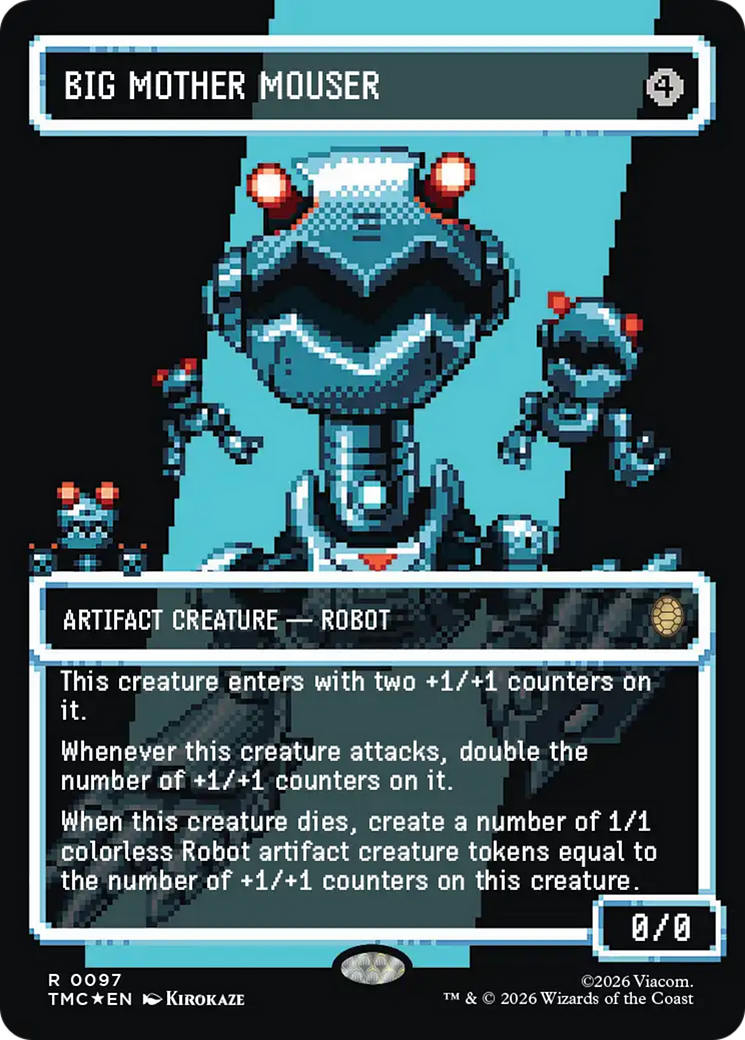 Big Mother Mouser (Borderless) (Surge Foil) [Teenage Mutant Ninja Turtles Commander]