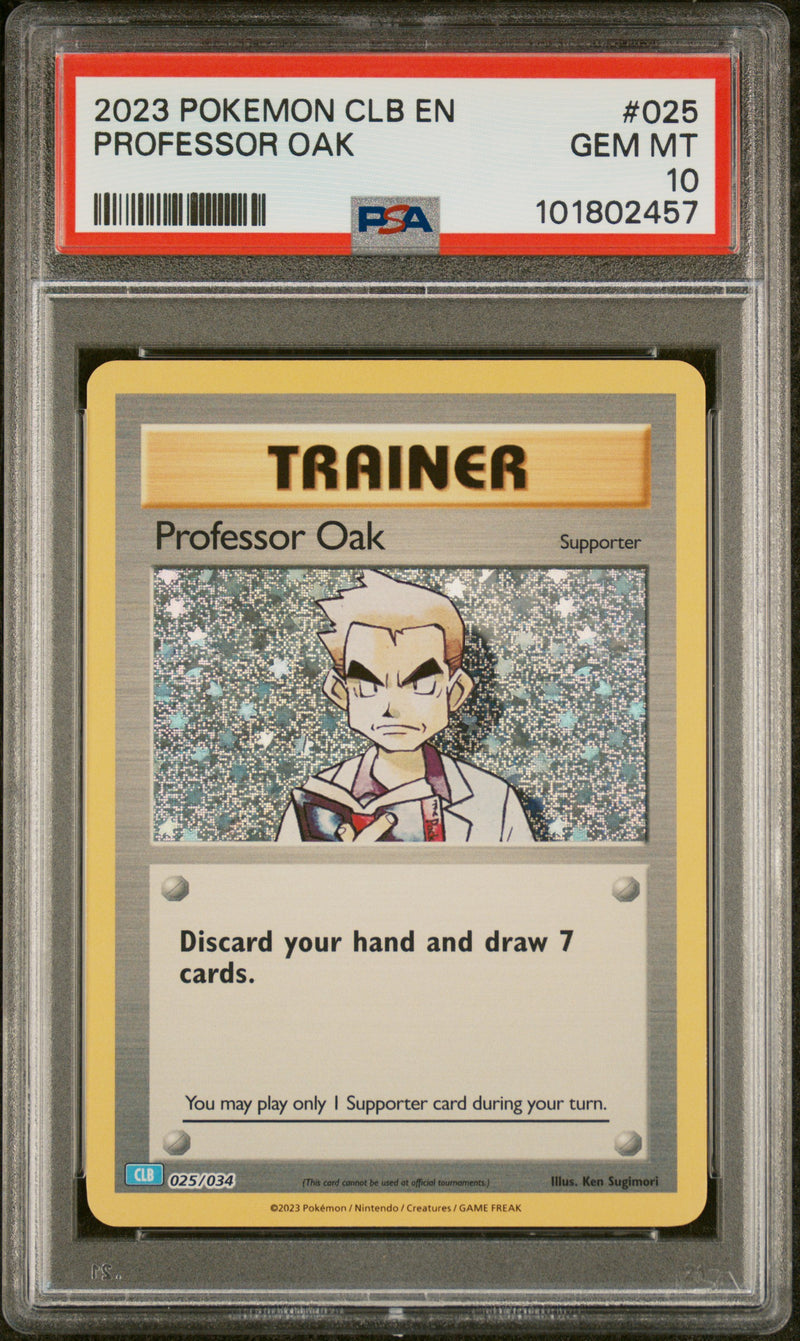 PSA GEM MT 10 Professor Oak(025/034) [Clb-Trading Card Game Classic Blastoise & Suicune Ex Deck] - 101802457