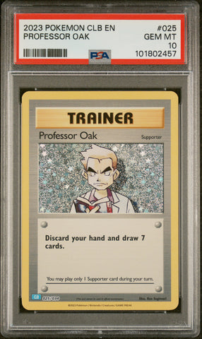PSA GEM MT 10 Professor Oak(025/034) [Clb-Trading Card Game Classic Blastoise & Suicune Ex Deck] - 101802457