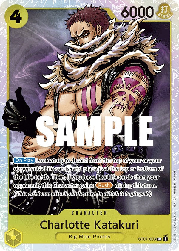 One Piece Trading Card Game Starter Deck 7: Big Mom Pirates Super Rare Charlotte Katakuri ST07-003 One Piece Trading Card Game Starter Deck 7: Big Mom Pirates Super Rare Charlotte Katakuri ST07-003