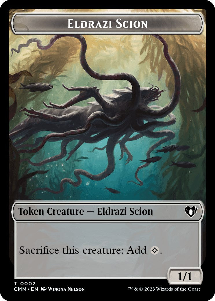 Eldrazi Scion // Emblem - Daretti, Scrap Savant Double-Sided Token [Commander Masters Tokens]