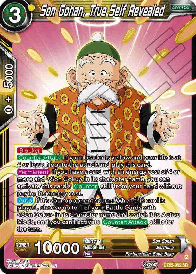 Son Gohan, True Self Revealed (BT22-092) [Critical Blow]