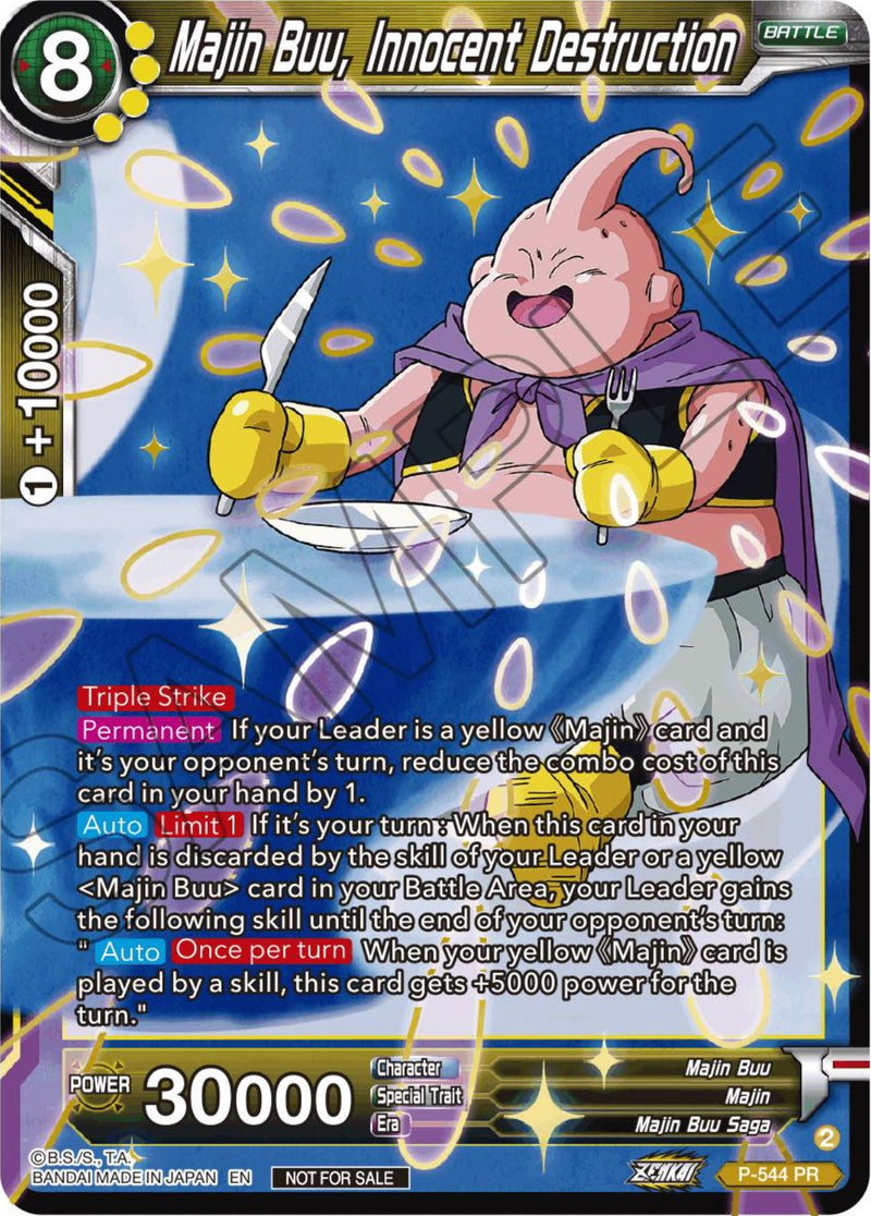 Majin Buu, Innocent Destruction (Championship Selection Pack 2023 Vol.3) (Holo) (P-544) [Tournament Promotion Cards]