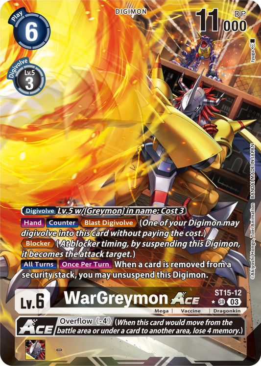 WarGreymon Ace [ST15-12] (Alternate Art) [Starter Deck: Dragon of Courage]
