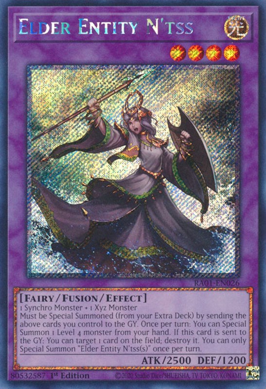 Elder Entity N'tss [RA01-EN026] Platinum Secret Rare