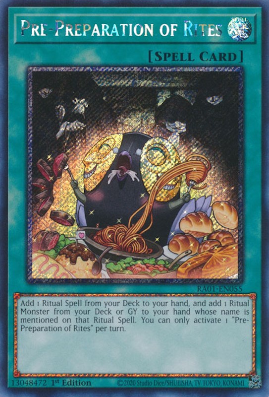 Pre-Preparation of Rites [RA01-EN055] Platinum Secret Rare