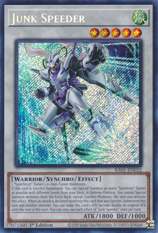 Junk Speeder [RA01-EN032] Secret Rare