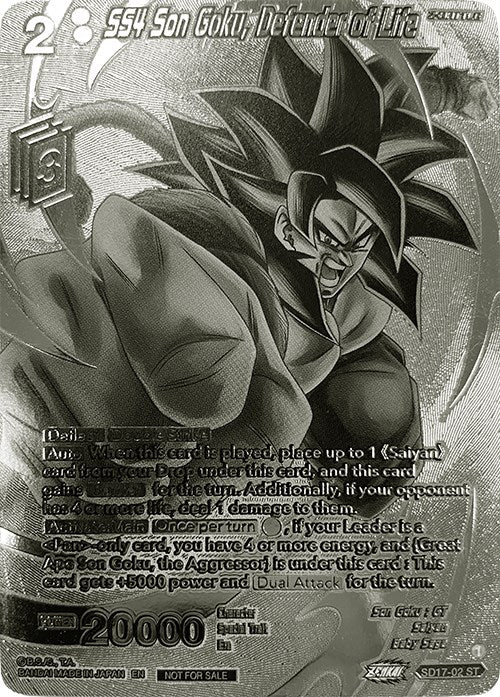 SS4 Son Goku, Defender of Life (2023 Offline Regionals Silver Print) ( SS4 Son Goku, Defender of Life (2023 Offline Regionals Silver Print) (