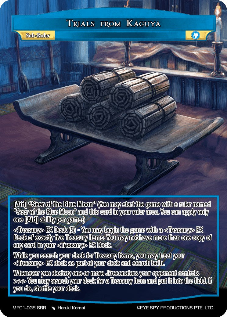 Trials From Kaguya (MP01-038 SRR) [Masterpiece "Pilgrim-Memories"]