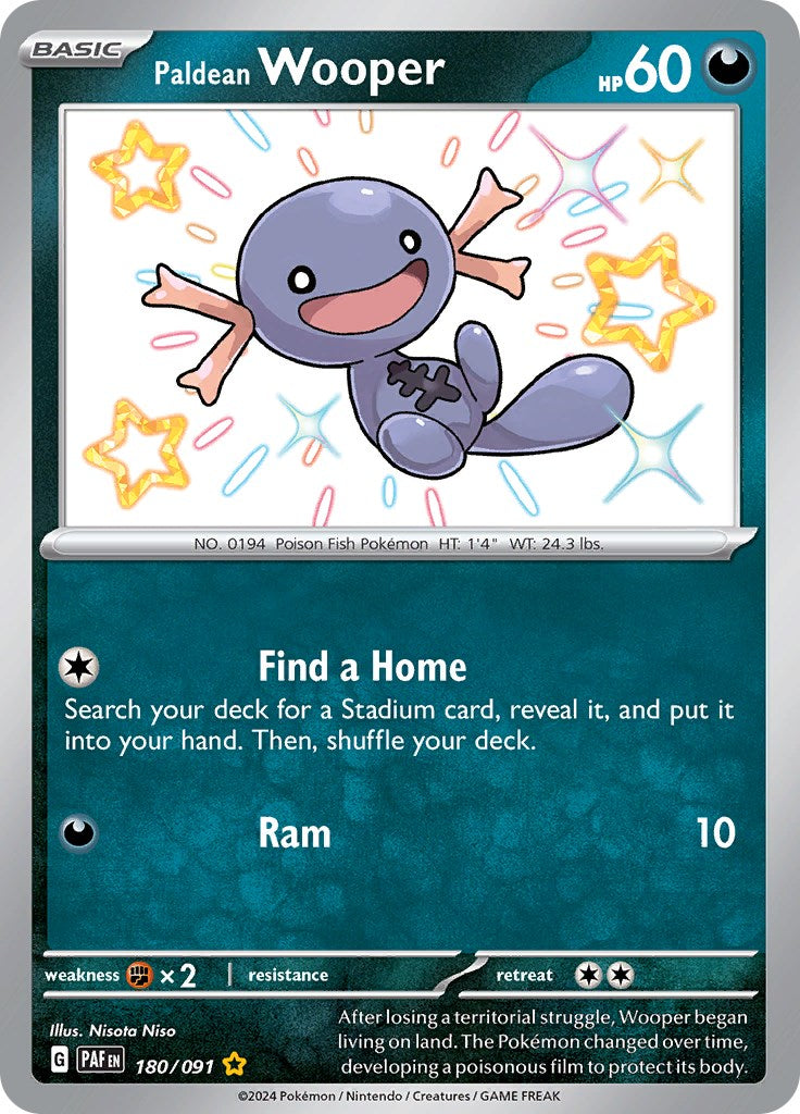 Paldean Wooper (180/091) [Scarlet & Violet: Paldean Fates]