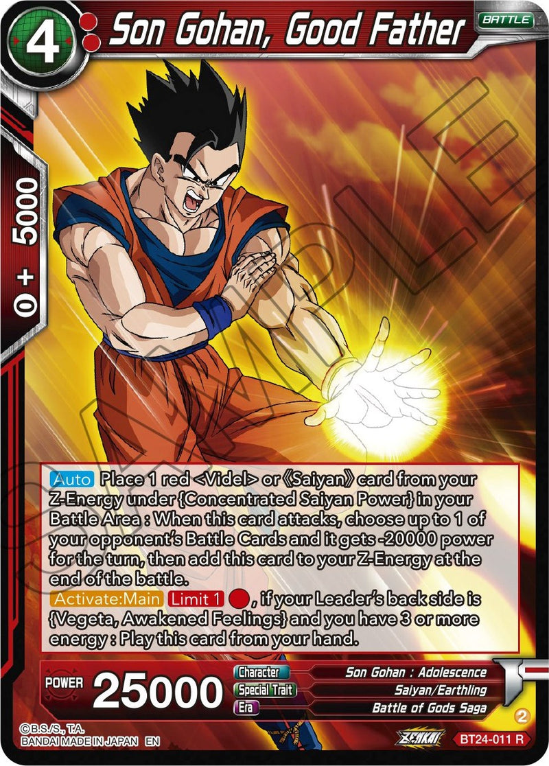 Son Gohan, Good Father (BT24-011) [Beyond Generations]