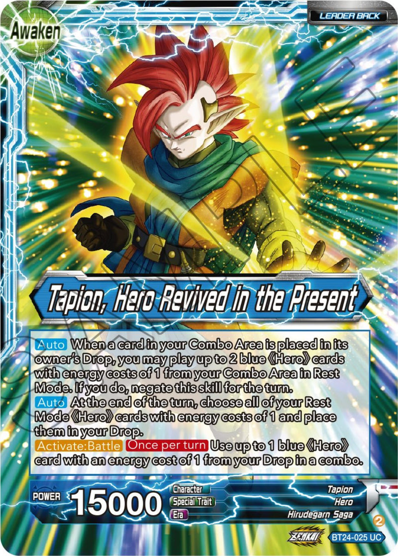 Tapion // Tapion, Hero Revived in the Present (BT24-025) [Beyond Gener