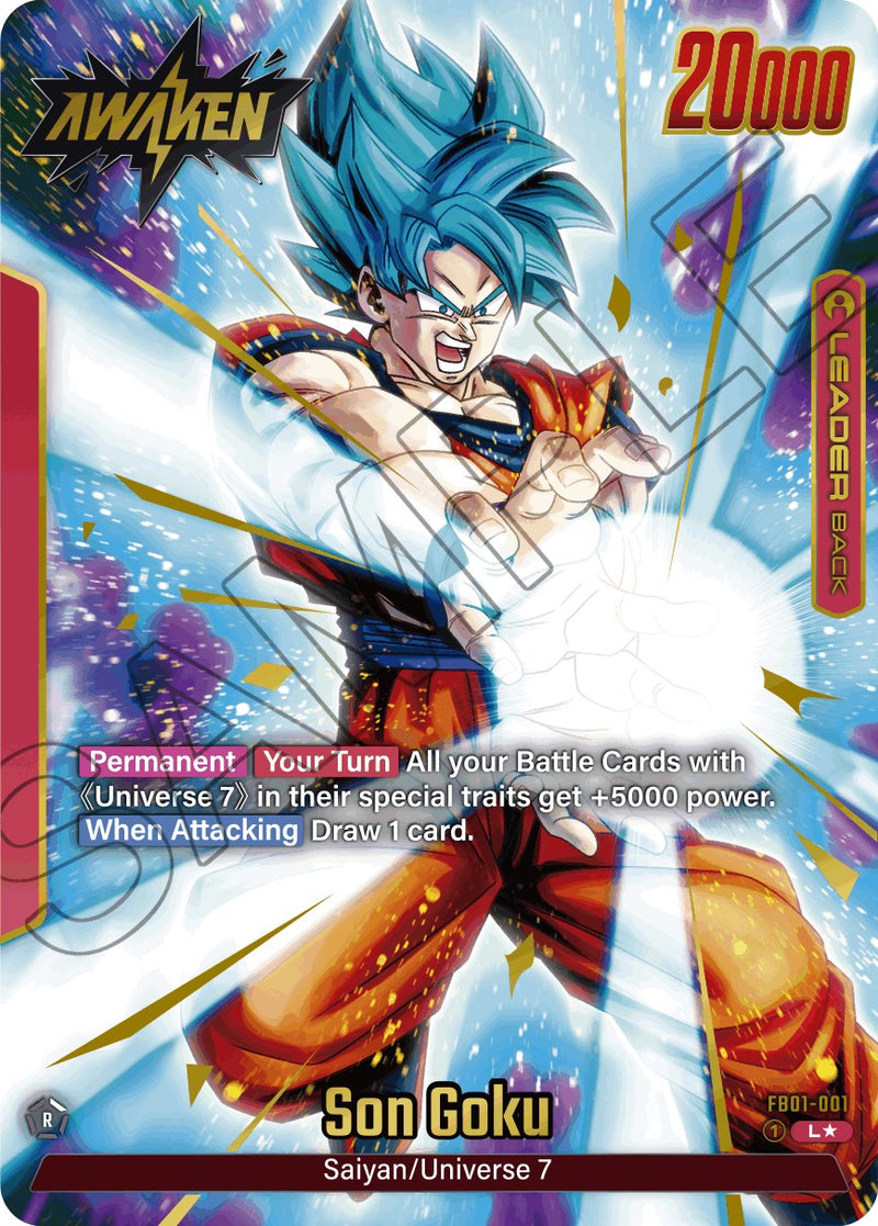 dragon ball super card game son goku the awakened power FB09-025 Son Goku Dragon Ball Super Card Game Fusion World Card