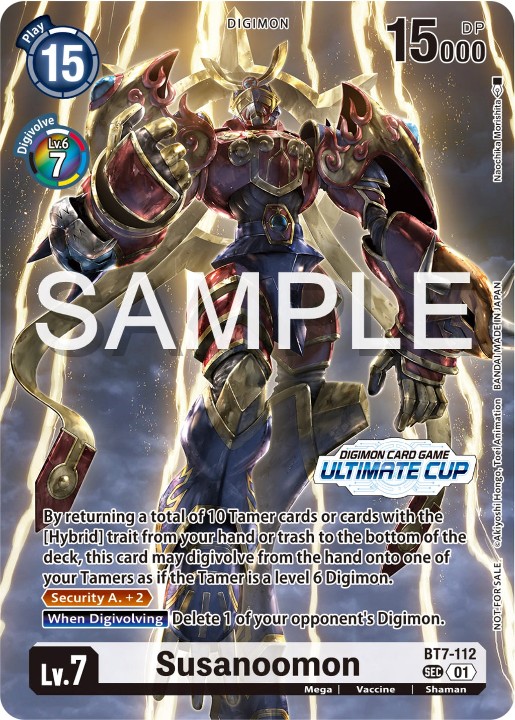 digimon susanoomon card BT18-102 Susanoomon ACE : Secret Rare Alt Art Digimon Card : BT18-19: Special Booster Ver.2.0