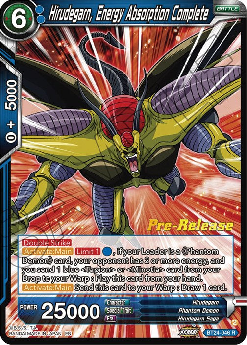 Hirudegarn, Energy Absorption Complete (BT24-046) [Beyond Generations Prerelease Promos]