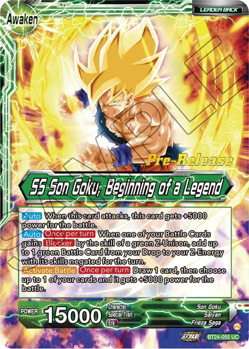 Son Goku // SS Son Goku, Beginning of a Legend (BT24-055) [Beyond Generations Prerelease Promos]