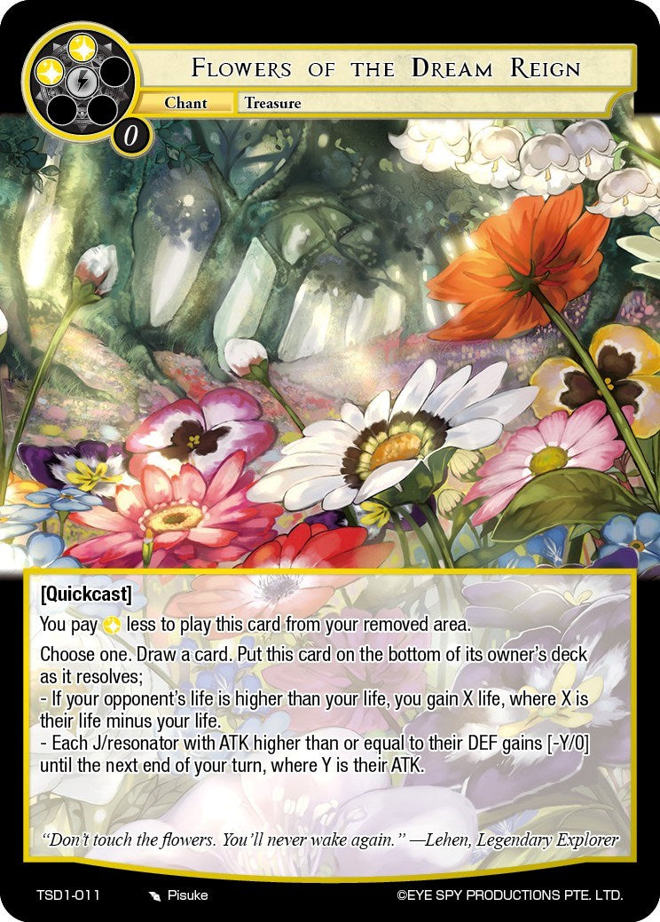 Flowers of the Dream Reign (TSD1-011) [Starter Deck: Trinity Cluster]