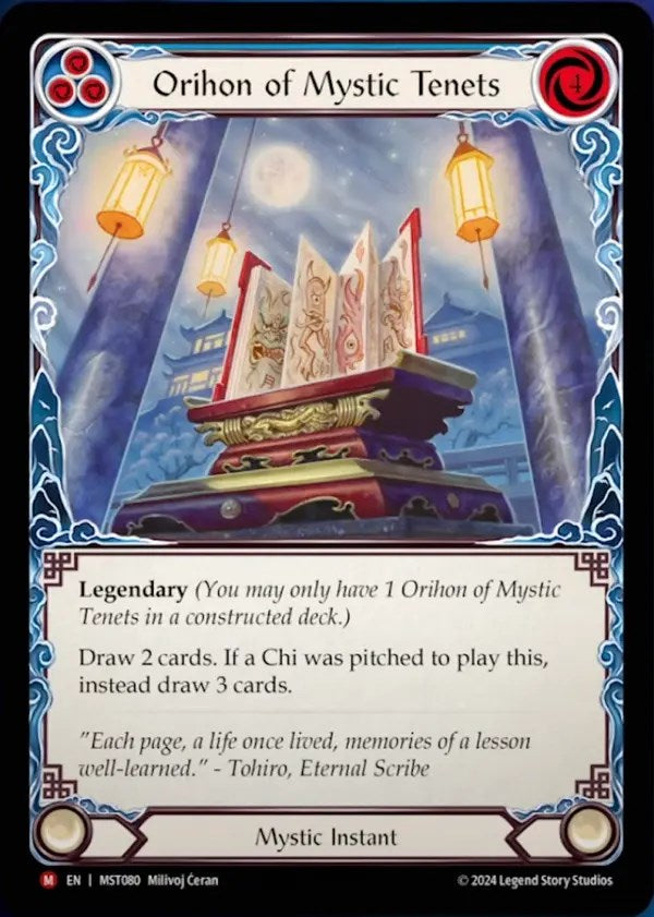 Orihon of Mystic Tenets [MST080] (Part the Mistveil)  Rainbow Foil