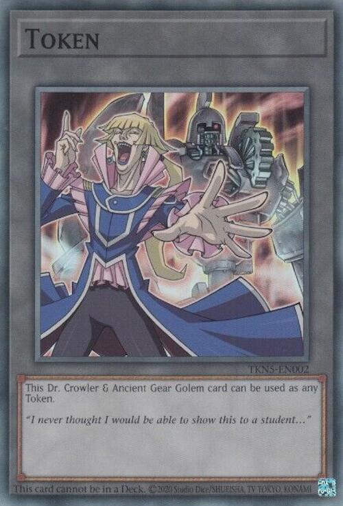 yugioh crowler deck Yugioh GX Dr Vellian Crowler Premium 63 Card Deck Ancient Gear Golem + Extras