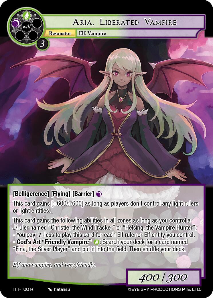 Aria, Liberated Vampire (TTT-100 R) [Thoth of the Trinity]