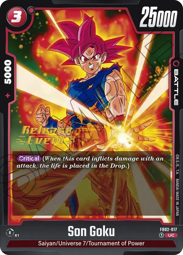 Son Goku (FB02-017) [Blazing Aura Pre-Release Cards]