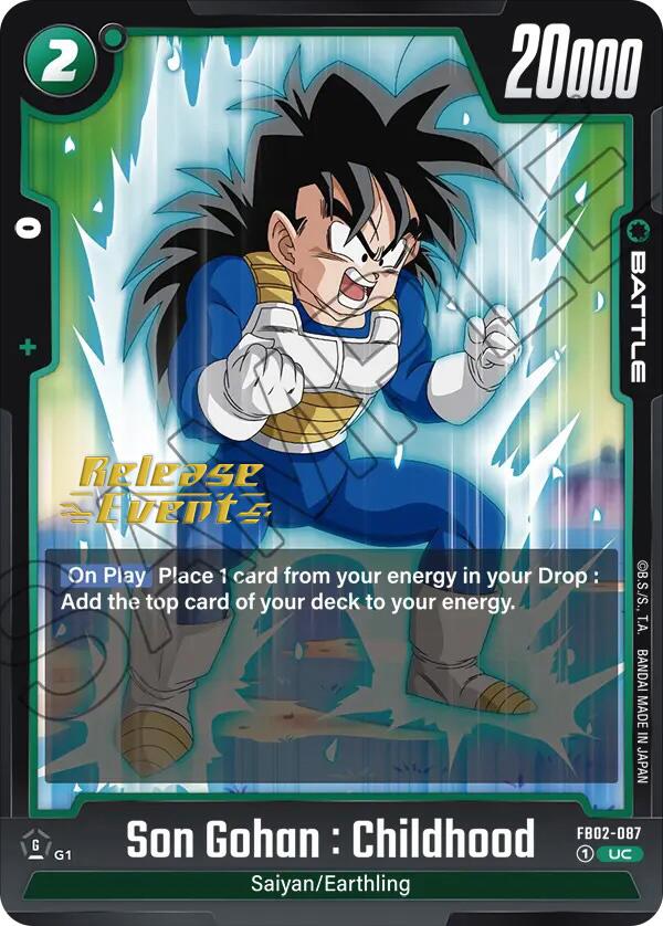 Son Gohan : Childhood (FB02-087) [Blazing Aura Pre-Release Cards]