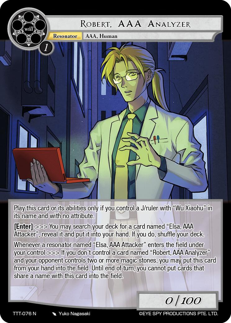 Robert, AAA Analyzer (TTT-076 N) [Thoth of the Trinity]